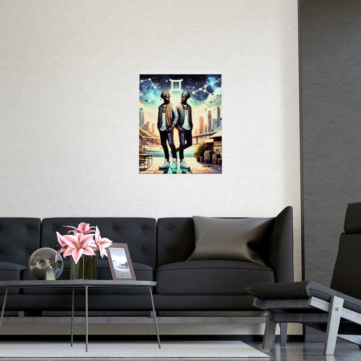 Gemini Zodiac Matte Poster V.2