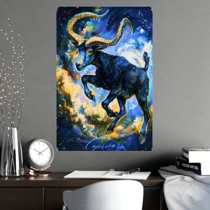 Capricorn Zodiac Matte Poster
