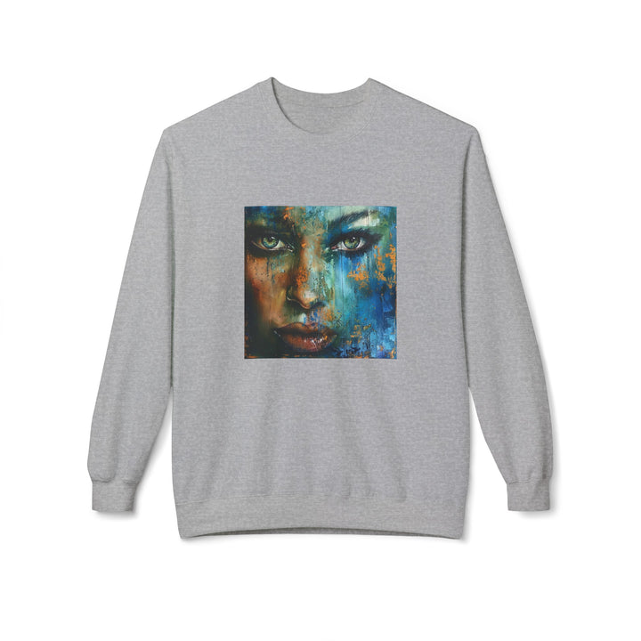 Glitter Woman Unisex Fleece Crewneck Sweatshirt