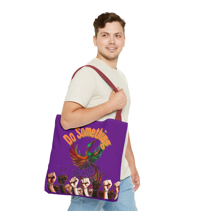 "Do Something" Phoenix & Fist Empowerment Tote Bag - Social Justice Collection