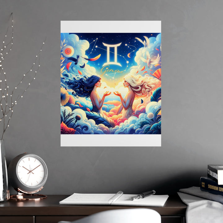 Gemini Zodiac Matte Poster V.3