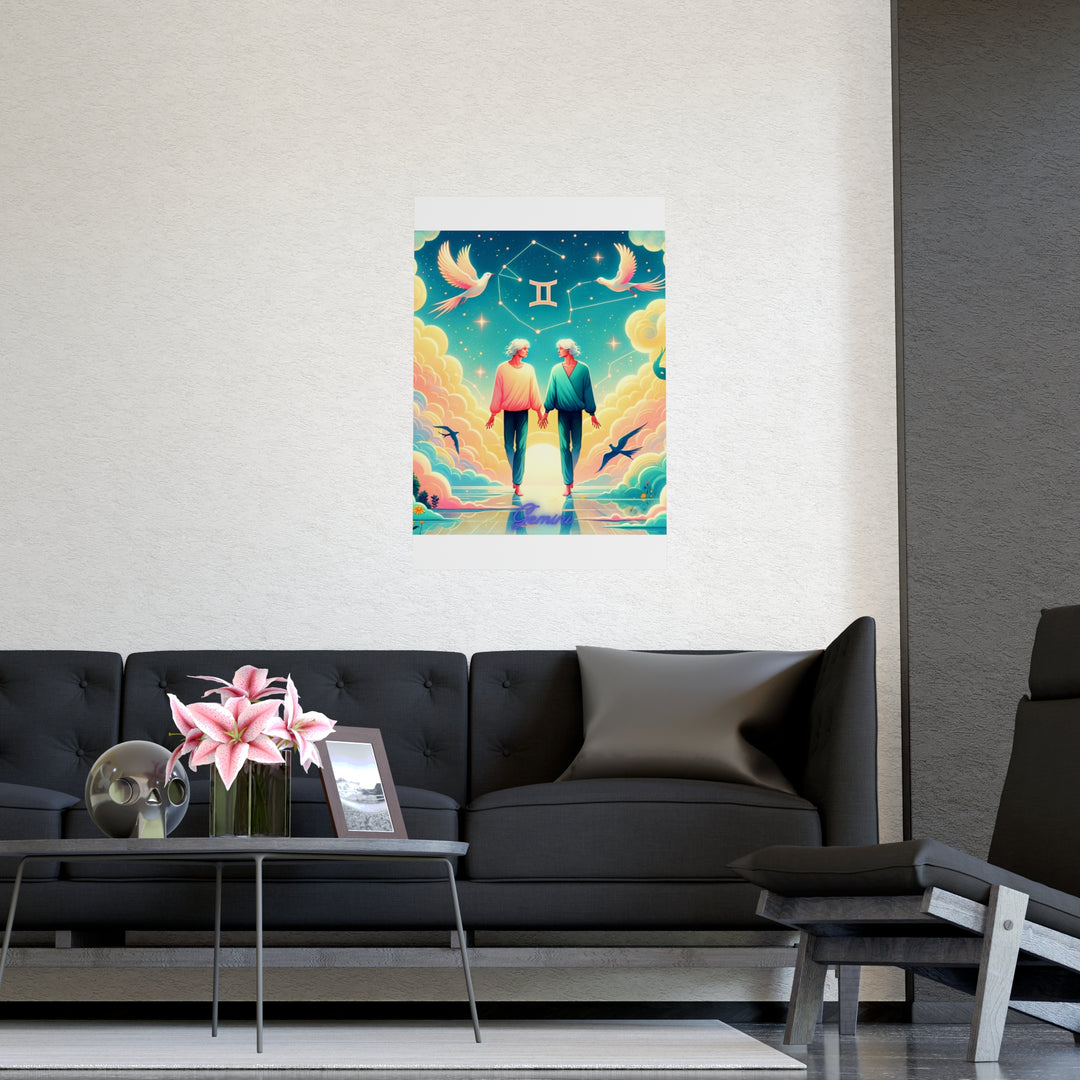 Gemini Zodiac Matte Poster V.1