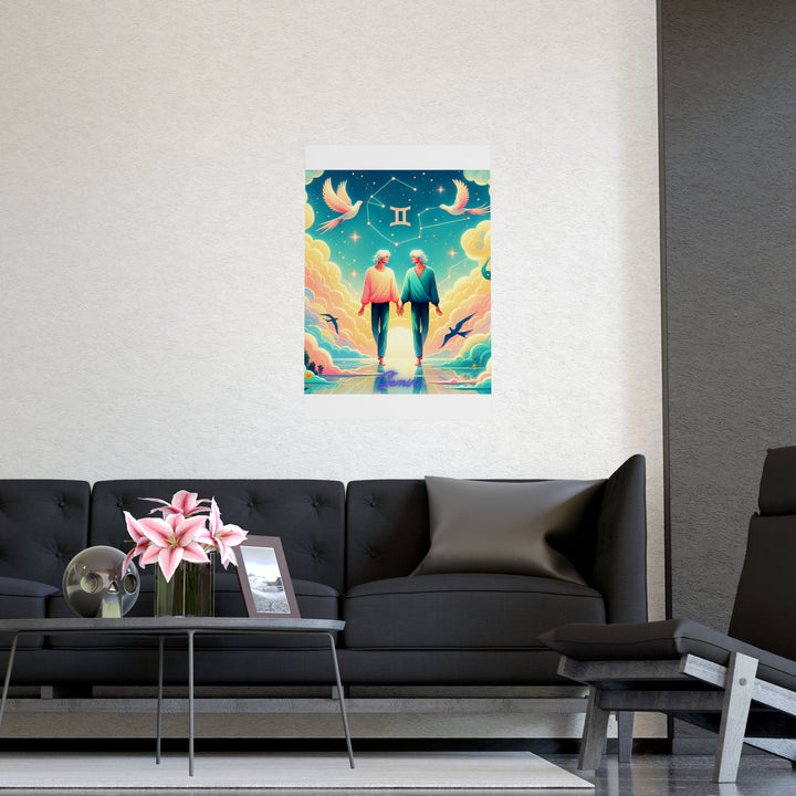 Gemini Zodiac Matte Poster V.1