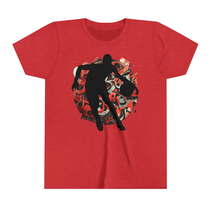 Basketball Silhouette Youth Short Sleeve Tee