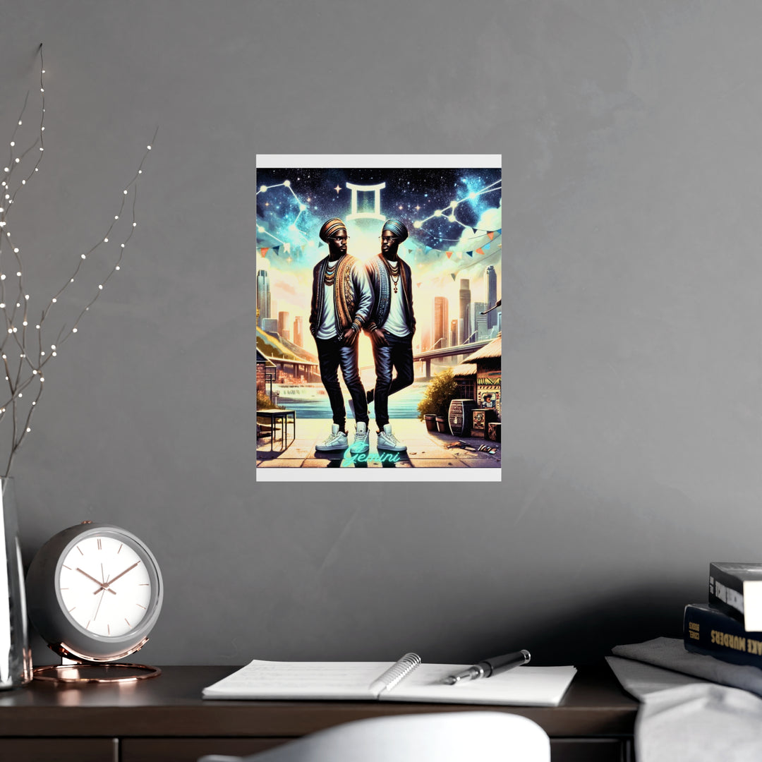 Gemini Zodiac Matte Poster V.2