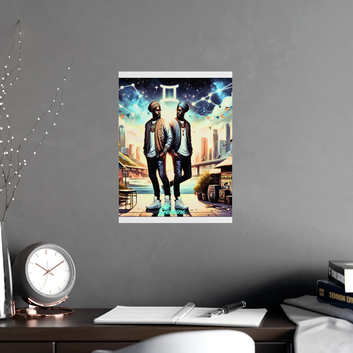 Gemini Zodiac Matte Poster V.2