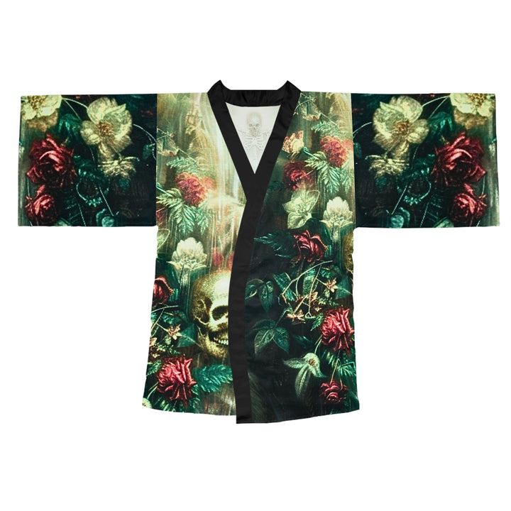 Ethereal Skeleton Long Sleeve Kimono Robe