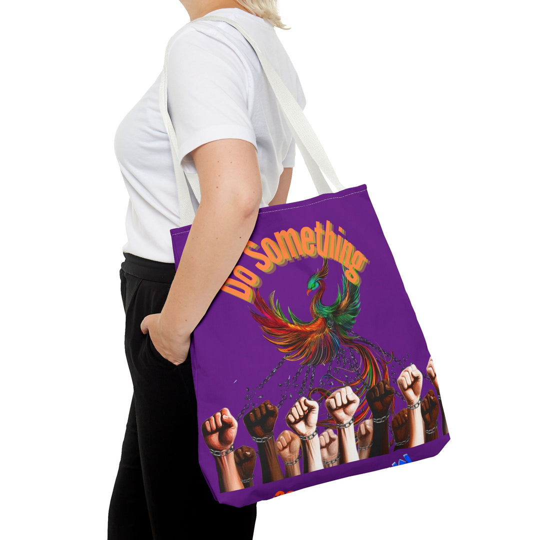 "Do Something" Phoenix & Fist Empowerment Tote Bag - Social Justice Collection
