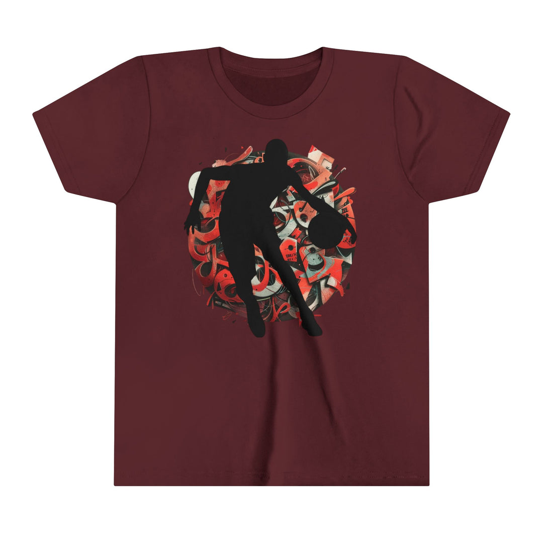 Basketball Silhouette Youth Short Sleeve Tee