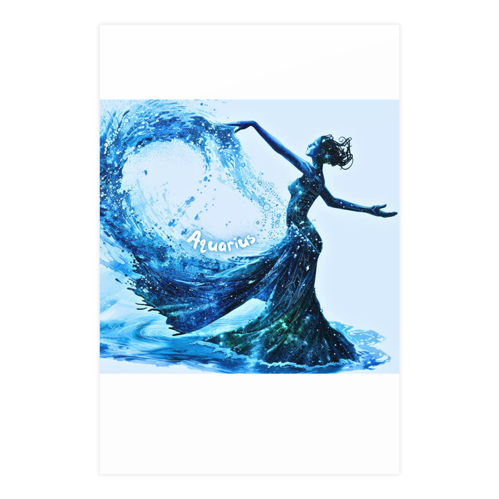 Aquarius Zodiac Matte Poster