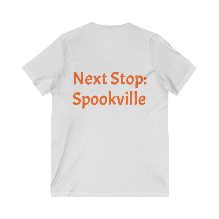 "Next Stop: Spookville" Ghost Train Halloween Tee – Tiny Terror Collection