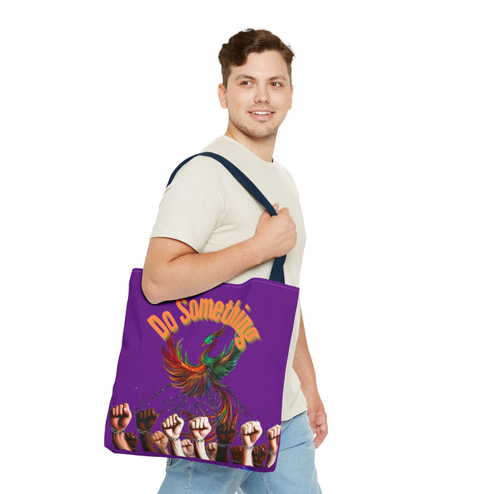 "Do Something" Phoenix & Fist Empowerment Tote Bag - Social Justice Collection