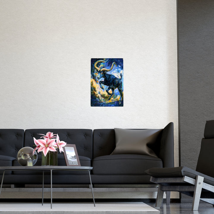 Capricorn Zodiac Matte Poster