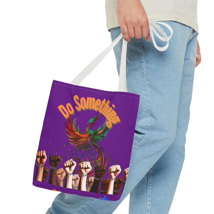 "Do Something" Phoenix & Fist Empowerment Tote Bag - Social Justice Collection