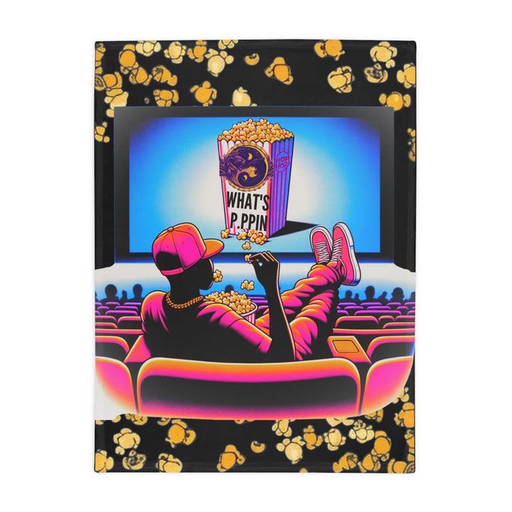 What's Poppin' collection Plush Fleece Blanket