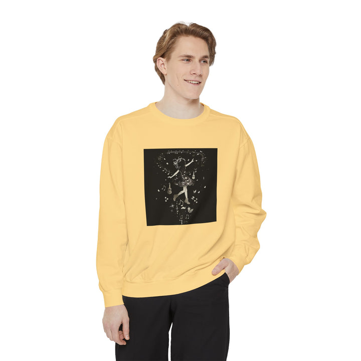 Music Inspired Unisex Garment-Dyed Sweatshirt