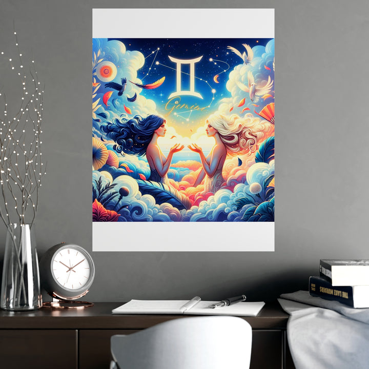 Gemini Zodiac Matte Poster V.3
