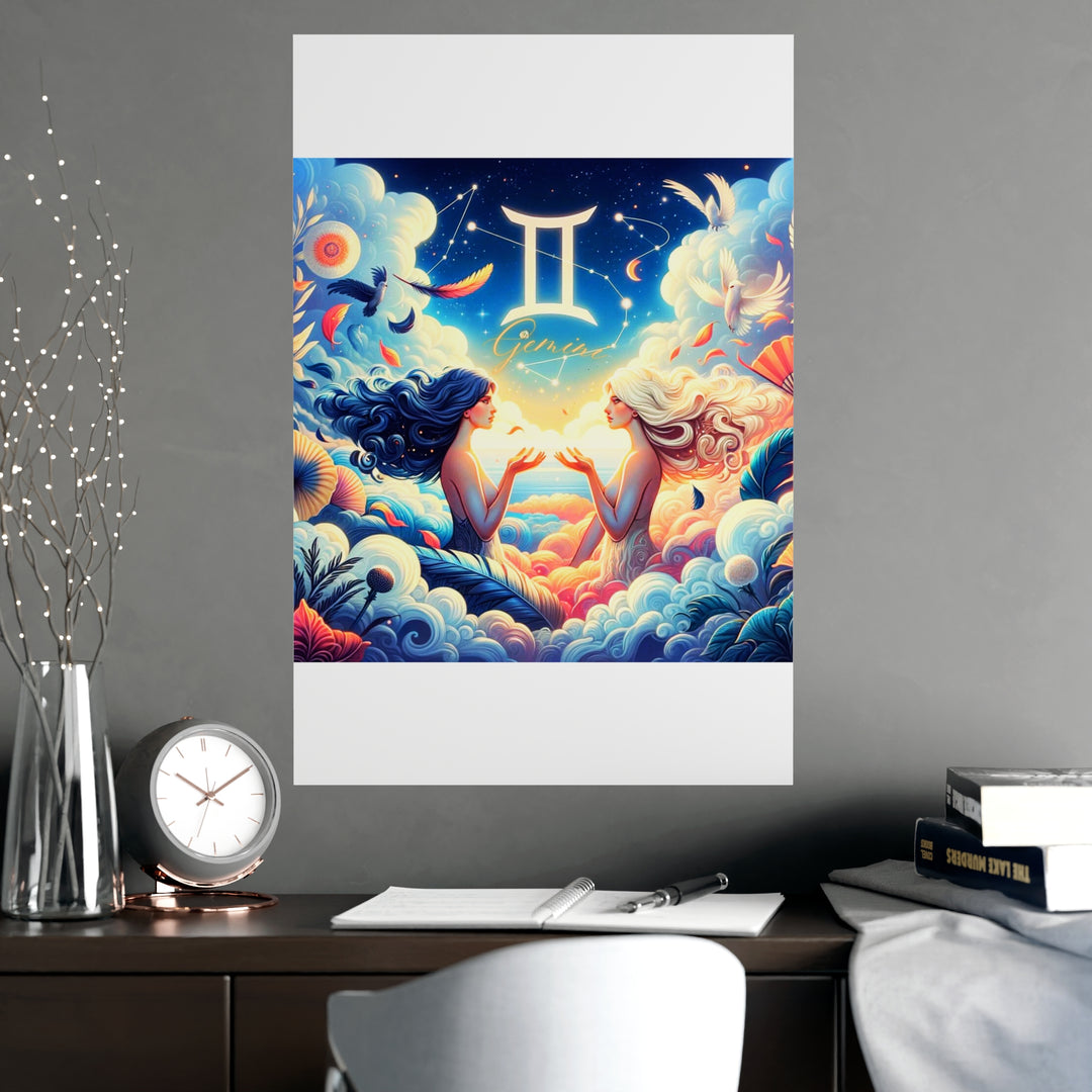 Gemini Zodiac Matte Poster V.3