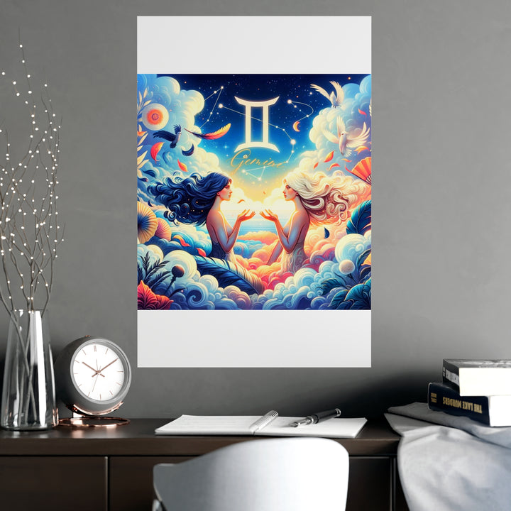 Gemini Zodiac Matte Poster V.3