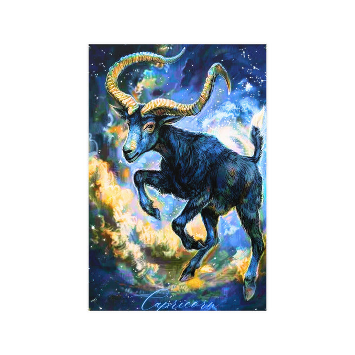 Capricorn Zodiac Matte Poster