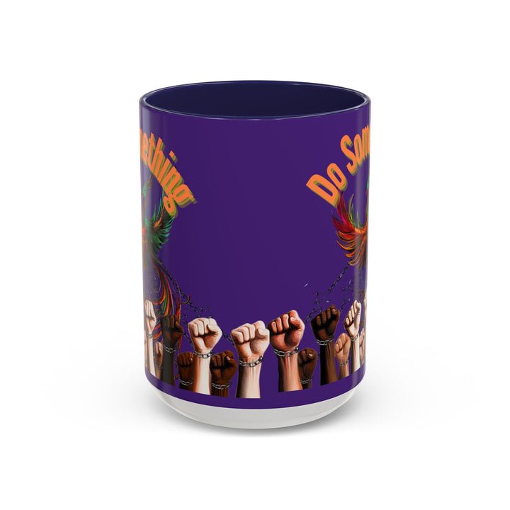 "Do Something" Phoenix & Fists Empowerment Coffee Mug –
