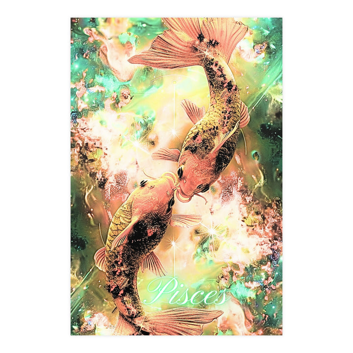 Pisces Zodiac Matte Poster