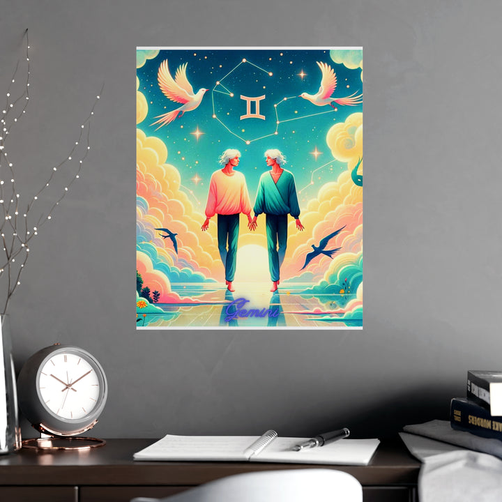 Gemini Zodiac Matte Poster V.1