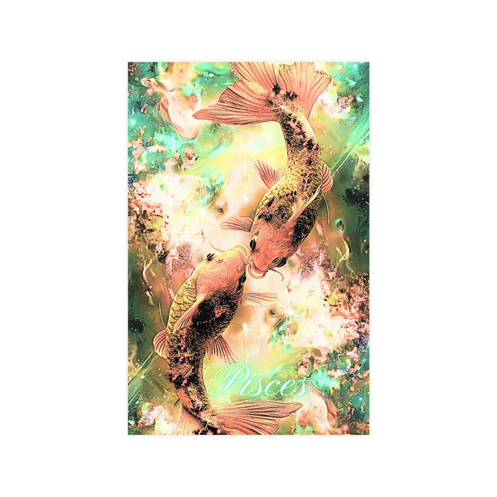 Pisces Zodiac Matte Poster