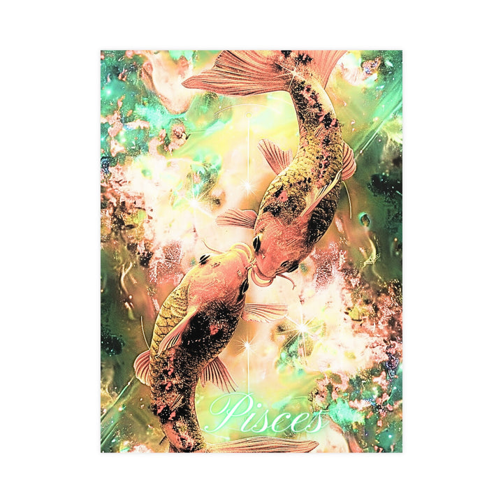 Pisces Zodiac Matte Poster