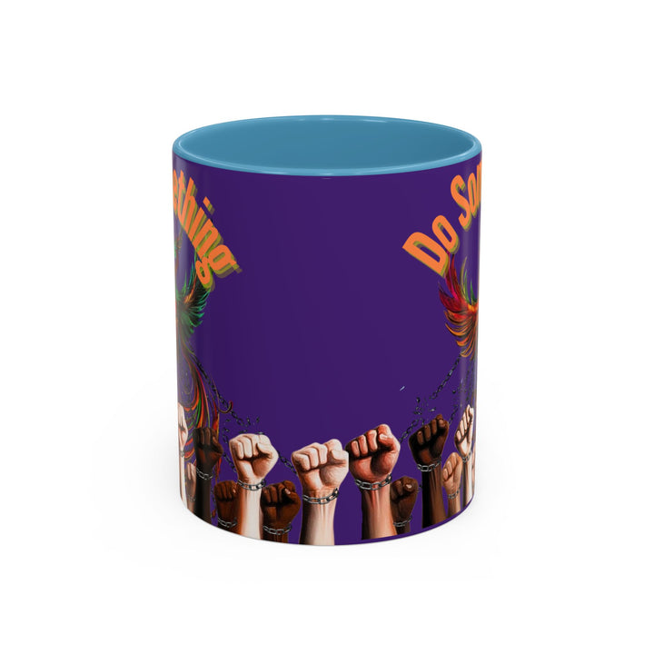 "Do Something" Phoenix & Fists Empowerment Coffee Mug –