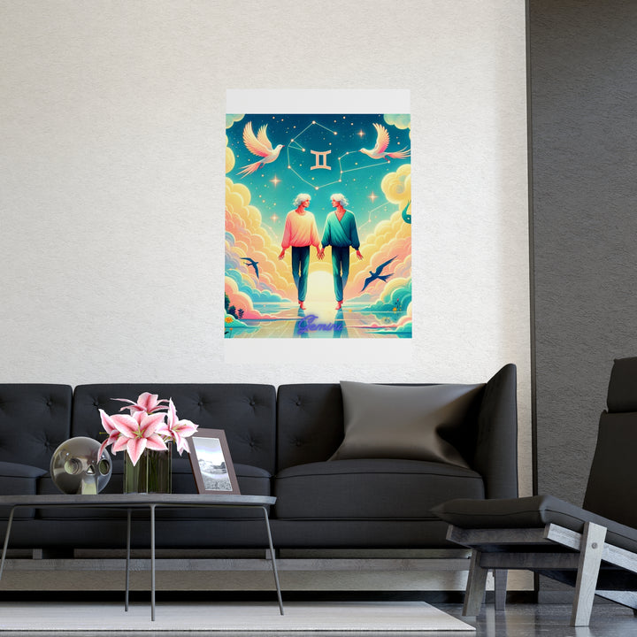 Gemini Zodiac Matte Poster V.1