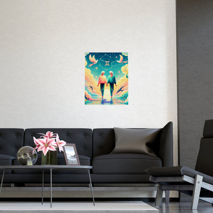 Gemini Zodiac Matte Poster V.1