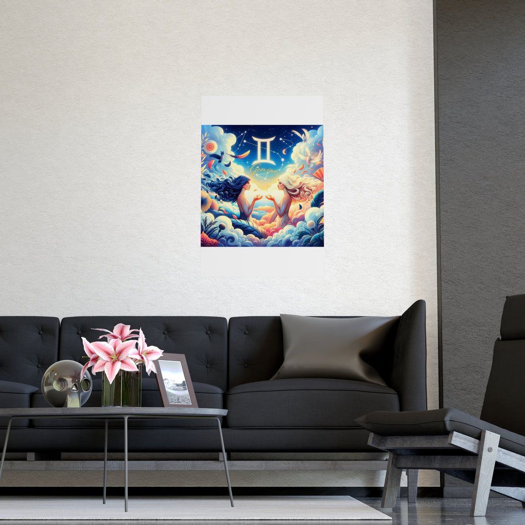 Gemini Zodiac Matte Poster V.3