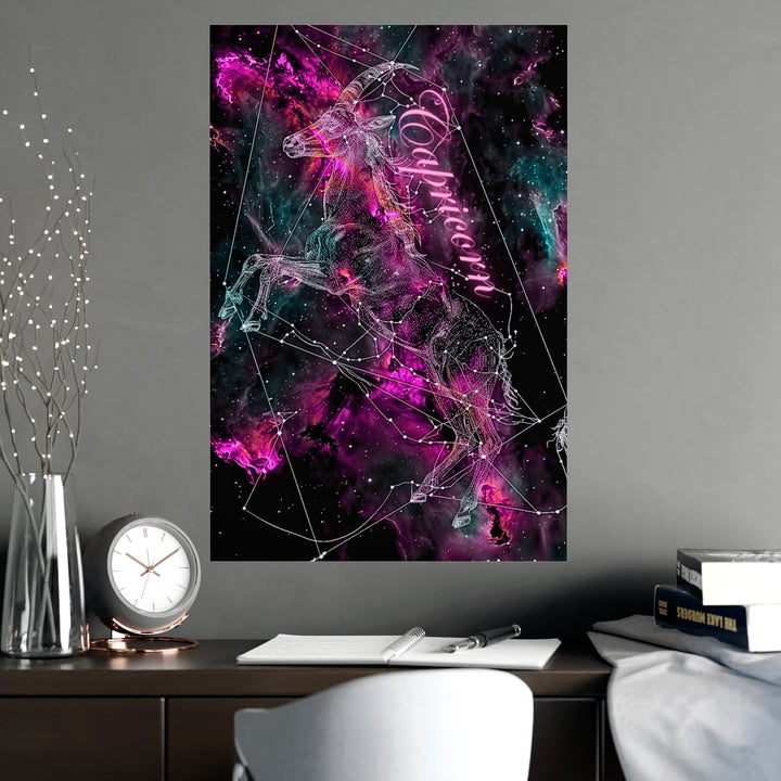 Capricorn Zodiac Matte Poster