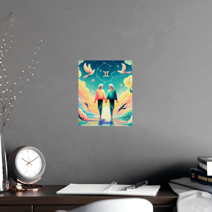 Gemini Zodiac Matte Poster V.1
