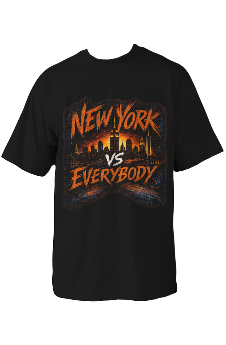 NEW YORK VS EVERYBODY|Oversized Heavyweight T Shirt