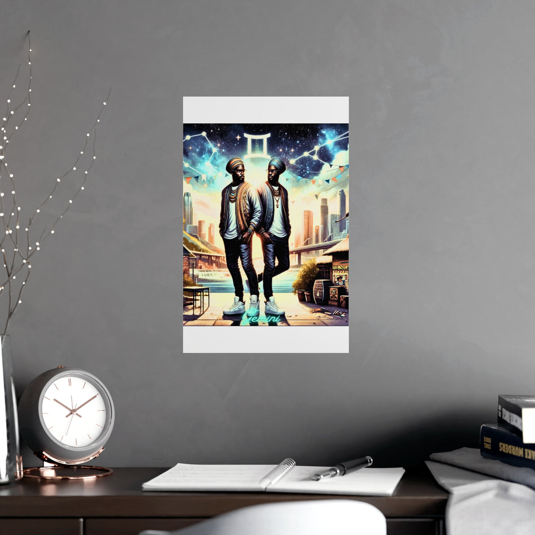Gemini Zodiac Matte Poster V.2
