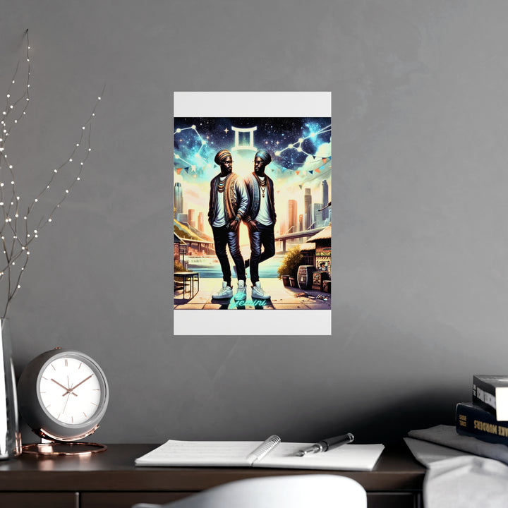 Gemini Zodiac Matte Poster V.2
