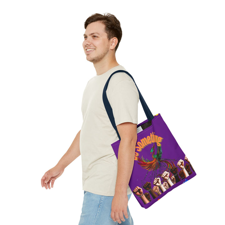 "Do Something" Phoenix & Fist Empowerment Tote Bag - Social Justice Collection