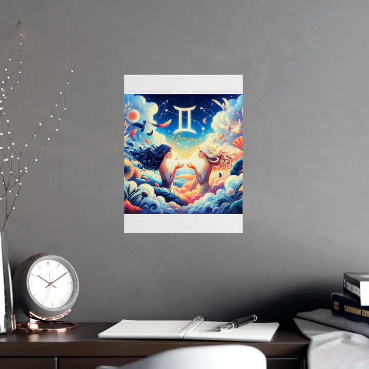 Gemini Zodiac Matte Poster V.3