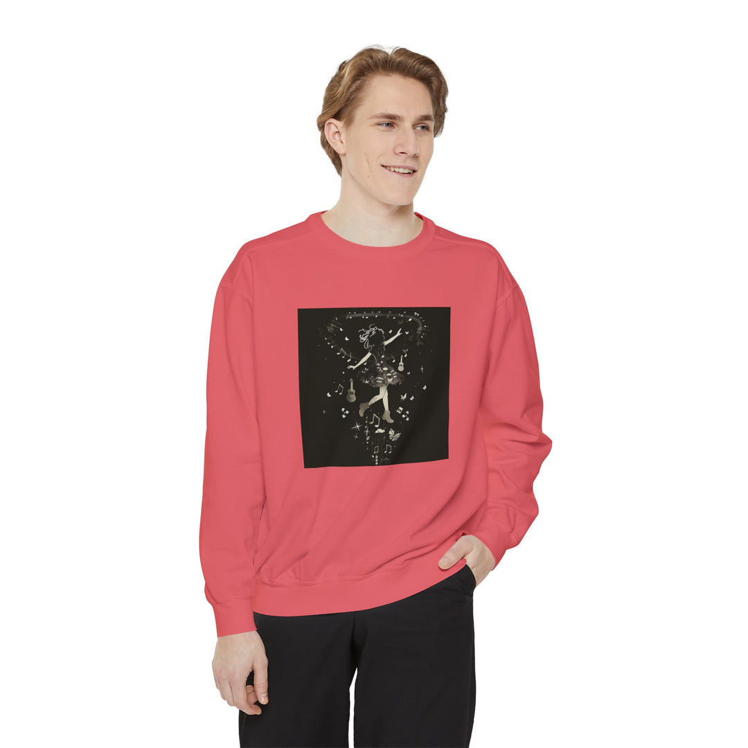 Music Inspired Unisex Garment-Dyed Sweatshirt