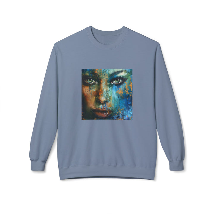 Glitter Woman Unisex Fleece Crewneck Sweatshirt