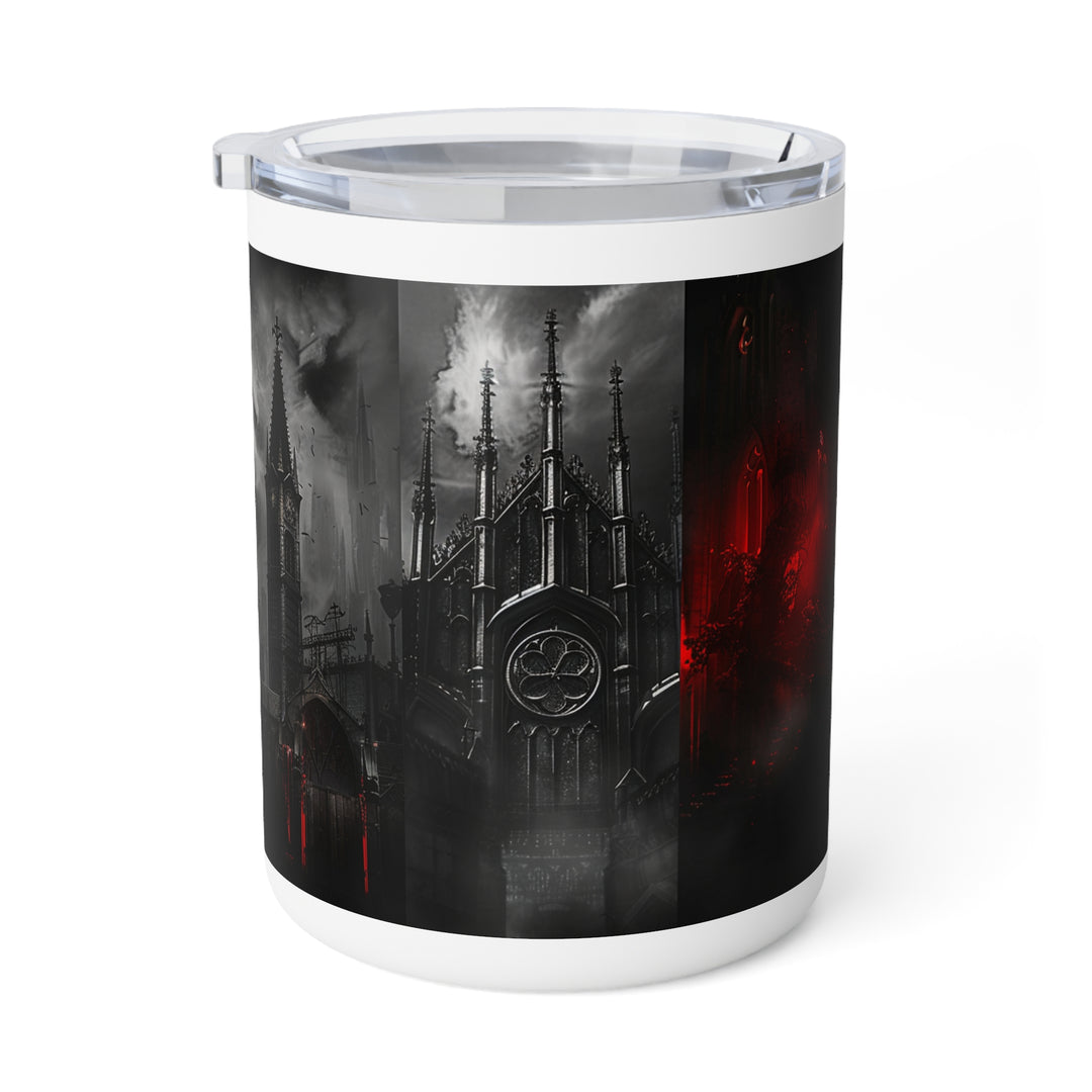 Gothic Inspired Insulated Coffee Mug, 10oz