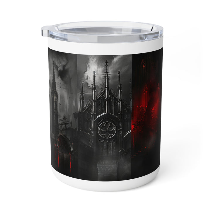 Gothic Inspired Insulated Coffee Mug, 10oz