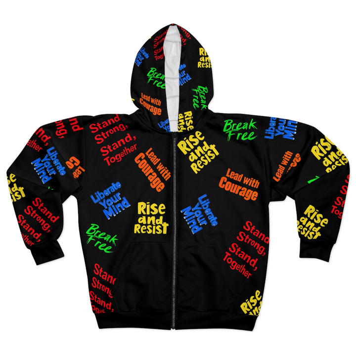 "Do Something" Phoenix Empowerment All-Over Print Hoodie – Rise & Resist Edition