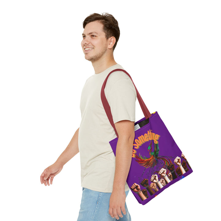 "Do Something" Phoenix & Fist Empowerment Tote Bag - Social Justice Collection