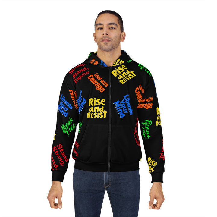 "Do Something" Phoenix Empowerment All-Over Print Hoodie – Rise & Resist Edition