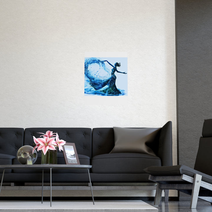 Aquarius Zodiac Matte Poster