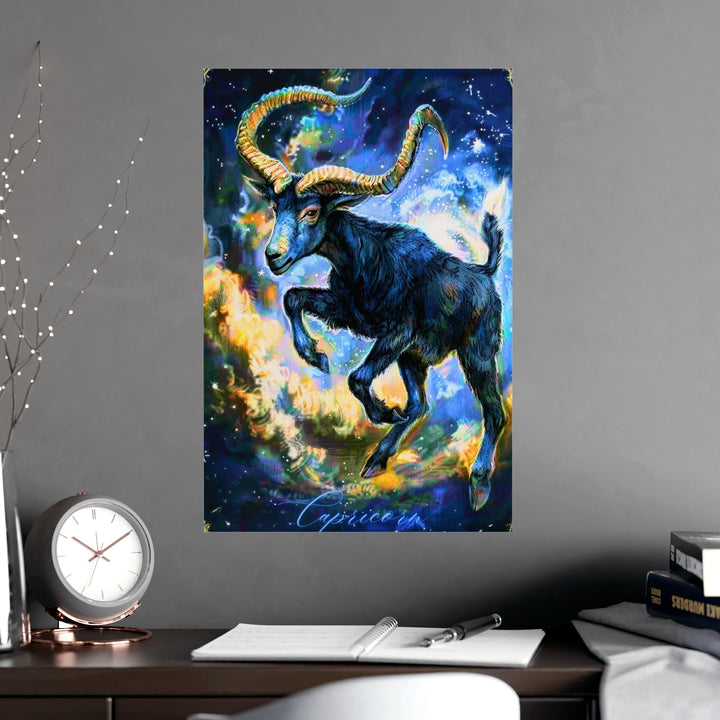 Capricorn Zodiac Matte Poster