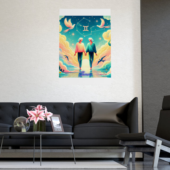 Gemini Zodiac Matte Poster V.1